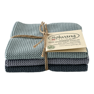 3er Set Wischtuch Nordic Breeze 100% Bio-Baumwolle