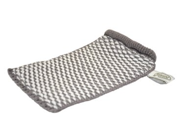 Waschhandschuh Natur/warmes grau Bio, ein Hautschmeichler