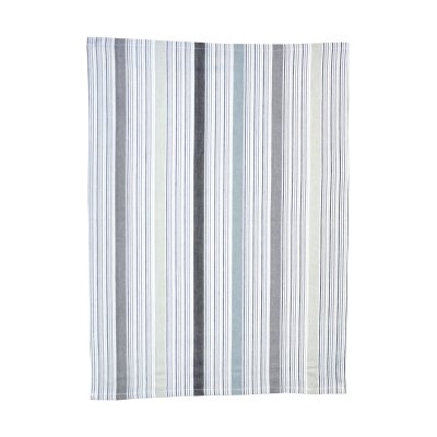 Preview: Geschirrtuch multigrau gestreift, 100% Bio-Baumwolle