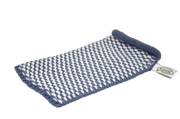 Waschhandschuh dunkelblau Bio, ein Hautschmeichler