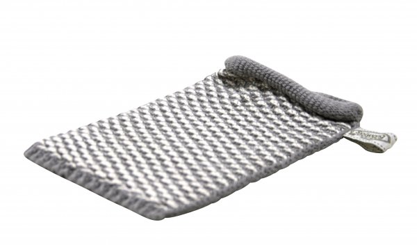 Waschhandschuh natur/grau Bio, ein Hautschmeichler