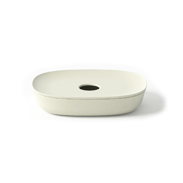 Seifenschale BIOBU aus 100% Biokunststoff weiß