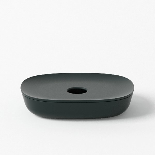 Seifenschale BIOBU aus 100% Biokunststoff schwarz