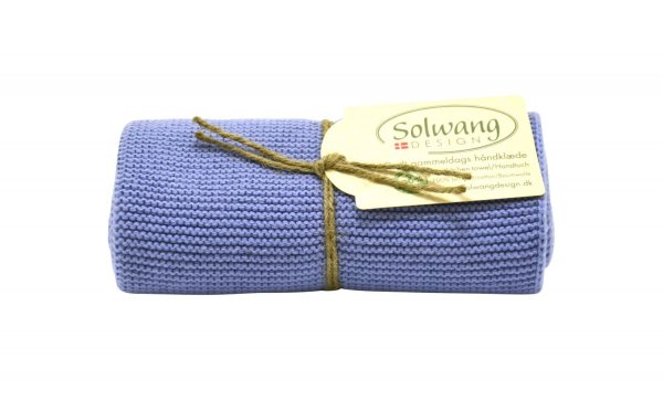 Handtuch/Gästetuch kornblumenblau 100% Bio-Baumwolle