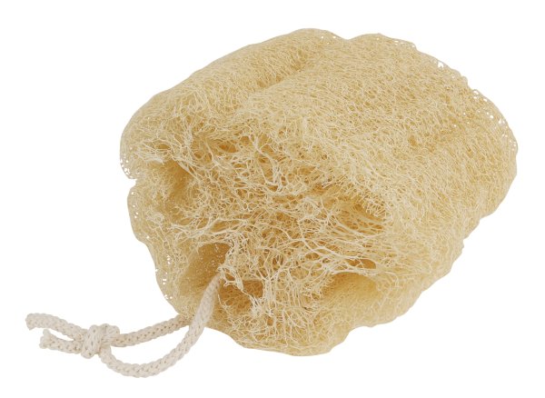 Luffa-Badeschwamm mit Baumwollkordel