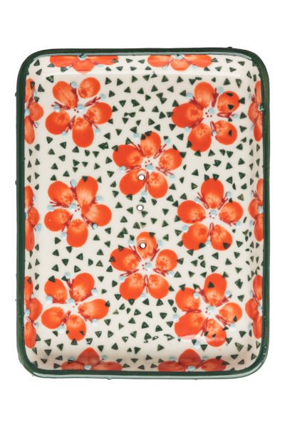 Seifenschale Keramik – roter Mohn