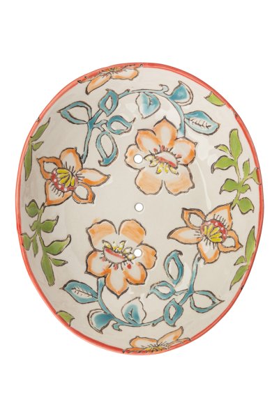 Seifenschale Keramik – Sommerblumen