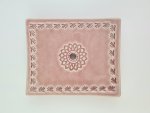 Seifenschale handgemacht, groß, 10,5 x 8,5 cm, altrosa