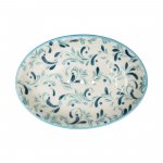 Seifenschale Keramik – blau gemustert